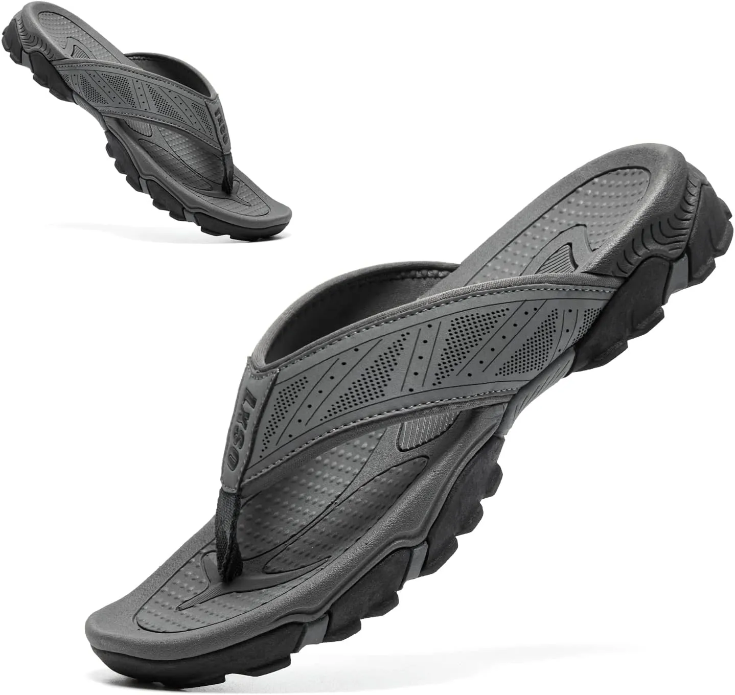 Flip Flops for Men Beach Thong Sandals with Arch Support Water Resistant Slippers Shower Shoes