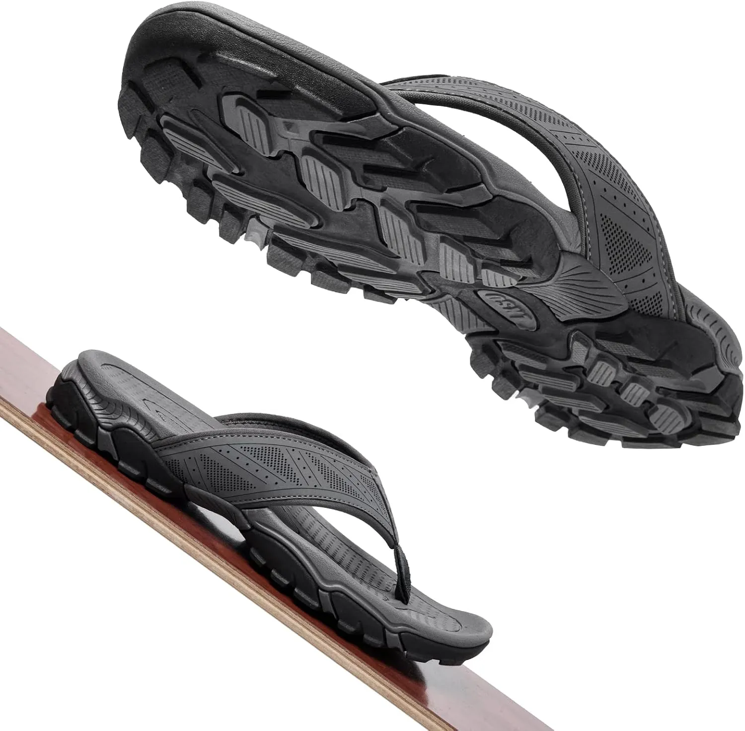 Flip Flops for Men Beach Thong Sandals with Arch Support Water Resistant Slippers Shower Shoes