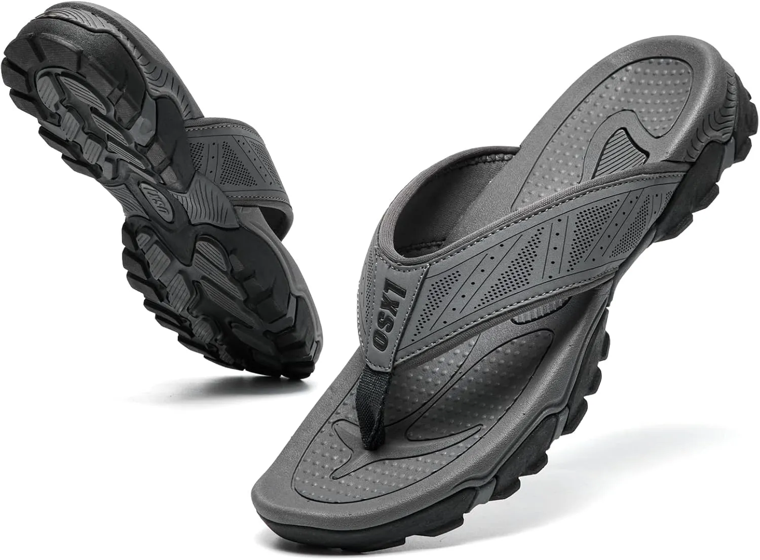 Flip Flops for Men Beach Thong Sandals with Arch Support Water Resistant Slippers Shower Shoes