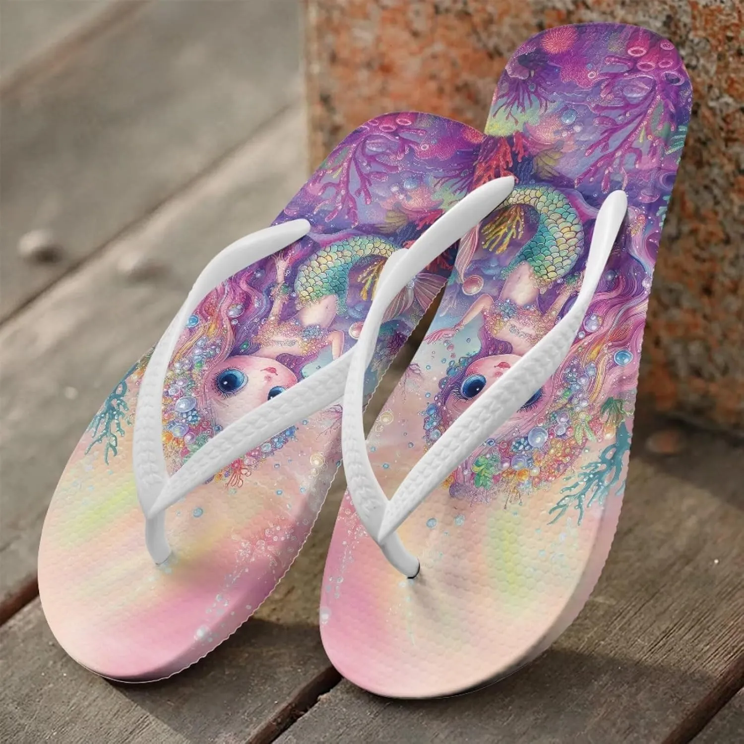 Flip Flops for Women Summer Soft Beach Slippers Lightweight Indoor and Outdoor Sandals