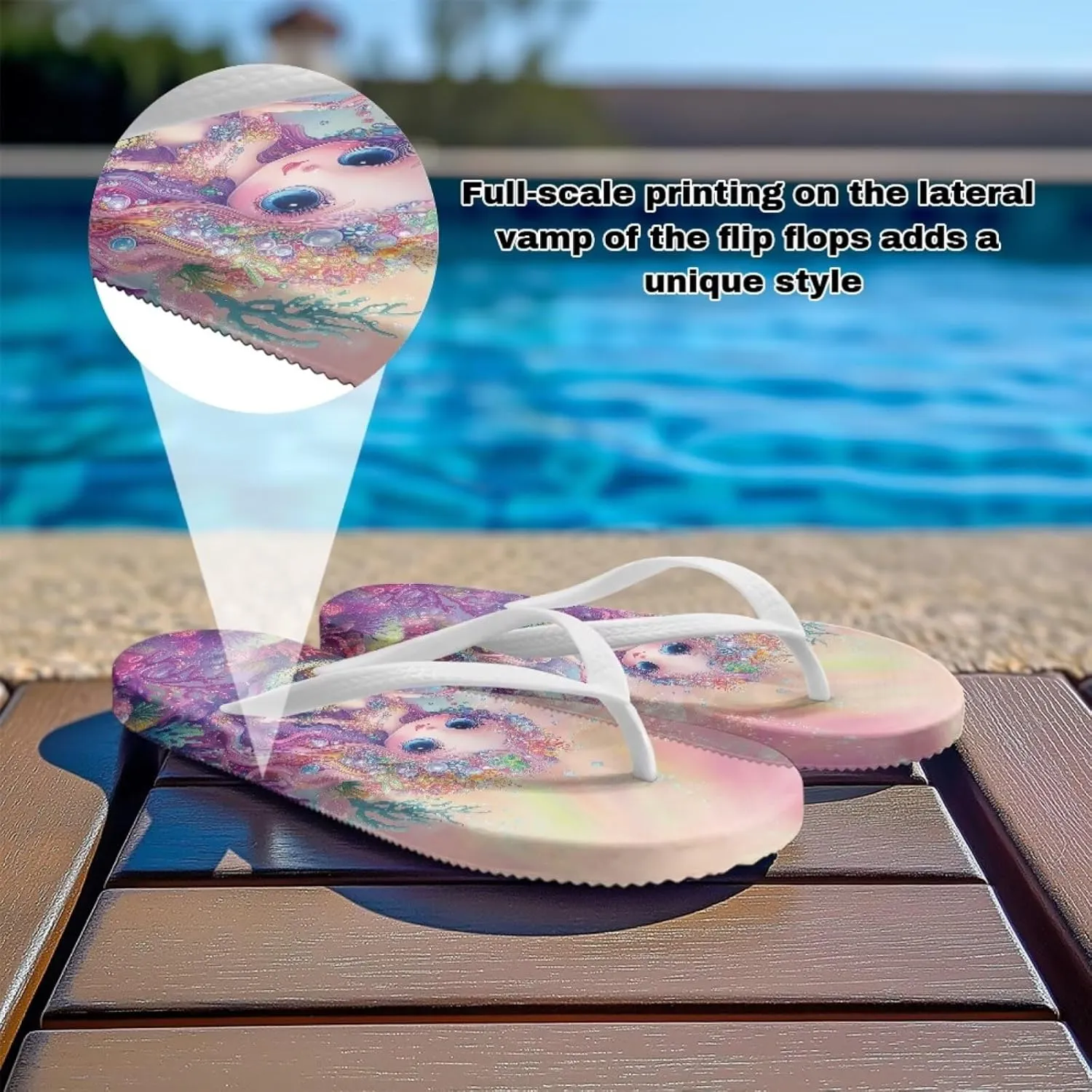 Flip Flops for Women Summer Soft Beach Slippers Lightweight Indoor and Outdoor Sandals
