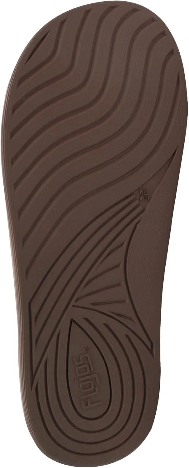 Flojos Cole Genuine Leather Perforated Strap Mens Sandal