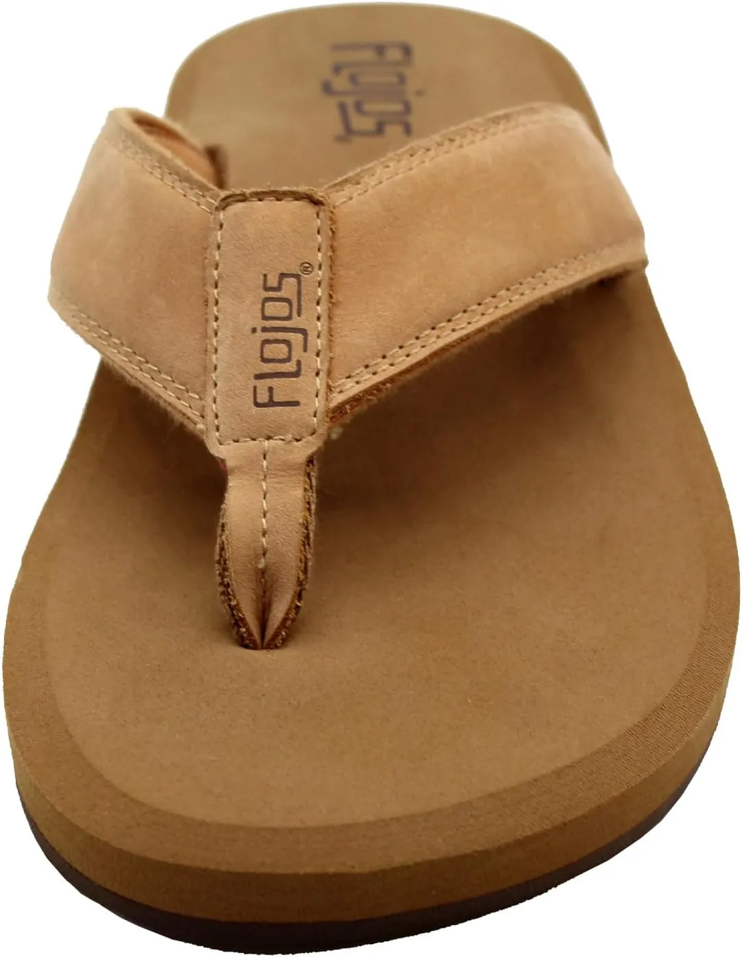 Flojos Cole Genuine Leather Perforated Strap Mens Sandal