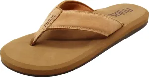 Flojos Cole Genuine Leather Perforated Strap Mens Sandal