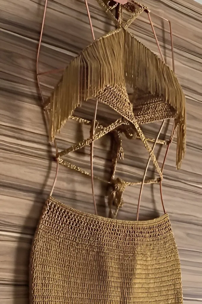Flower Dome Lo’ak  Handmade Crochet Top and Skirt