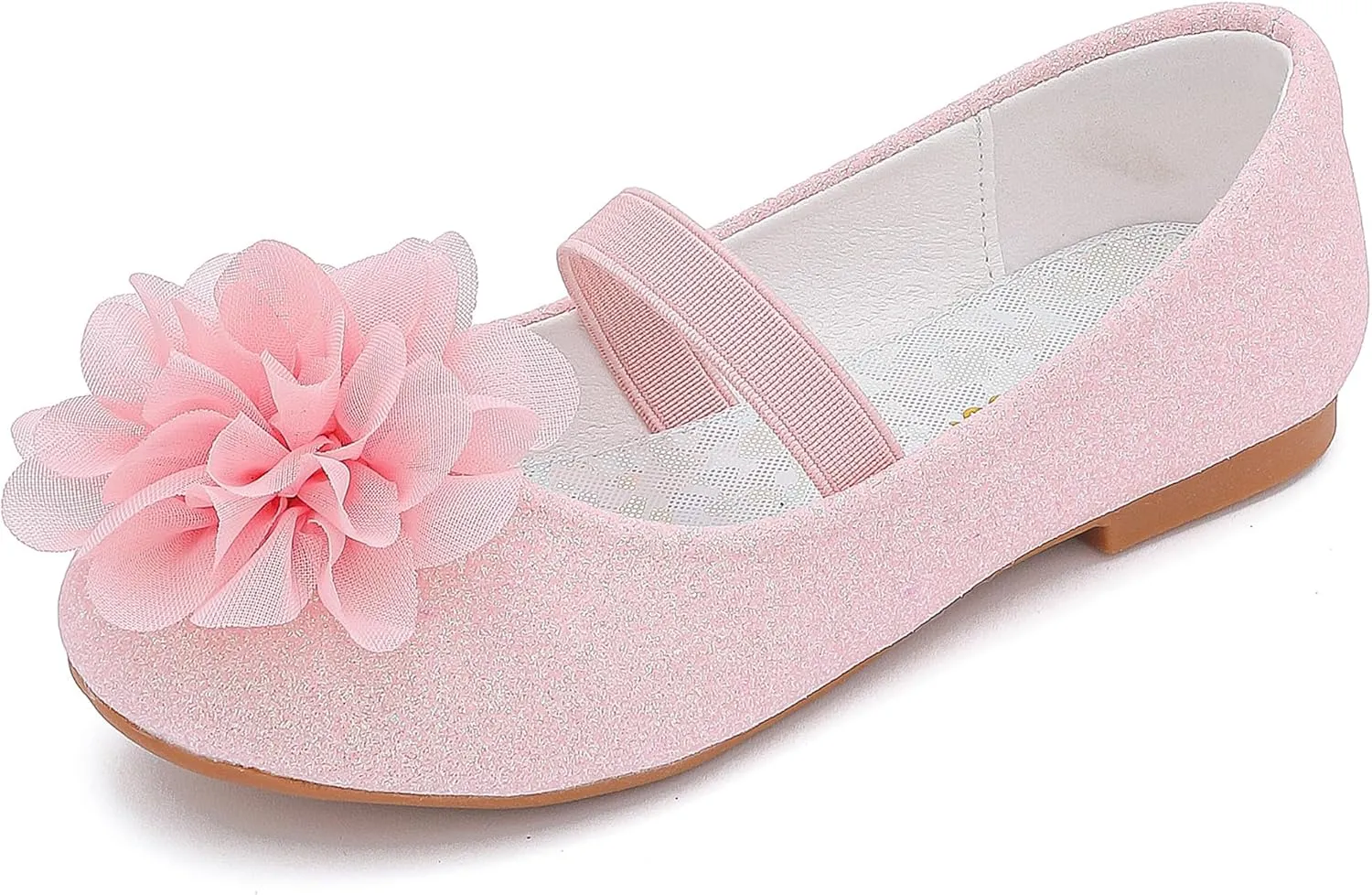 Flower Girl Shoes Dress Shoes Toddler Girls Flats Low Heel Princess Wedding Shoes for Little Big Kids