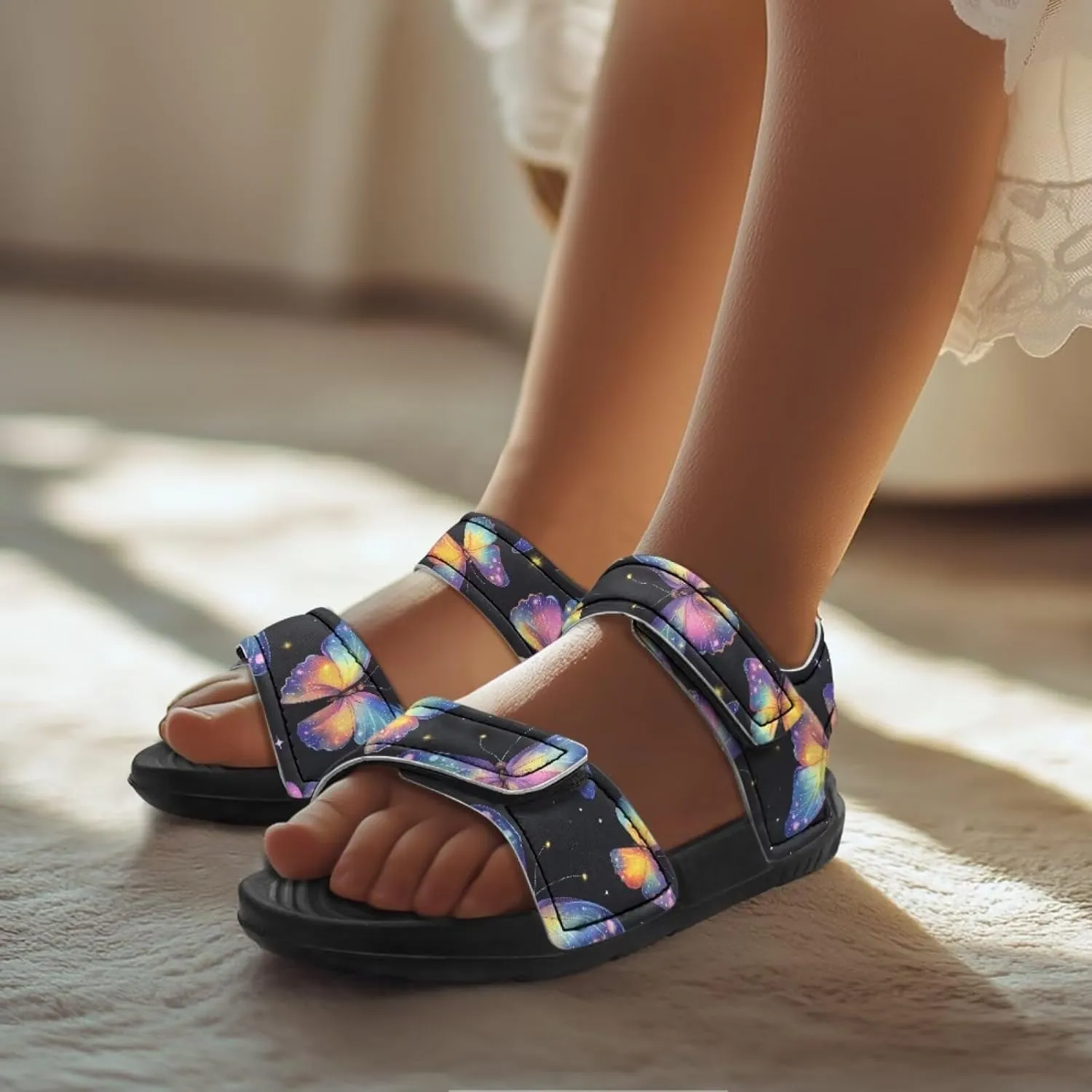 Forchrinse Girls Sport Sandals Comfort Open Toe Beach Water Sandals Summer Outdoor Shoes for Toddler/Little Kid/Big Kid