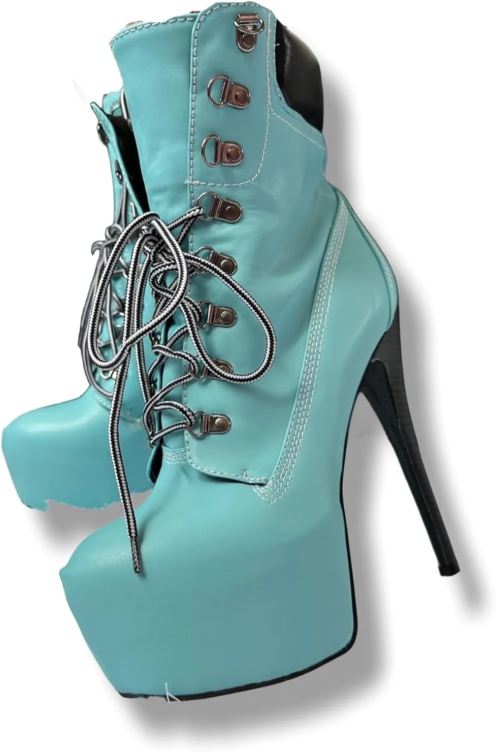 Frankie Hsu Stiletto Platform High Heeled Ankle Work Boots, Sexy Yellow Khaki Style Bootie, Big Size Fashion Designer Tooling Shoes For Women Men