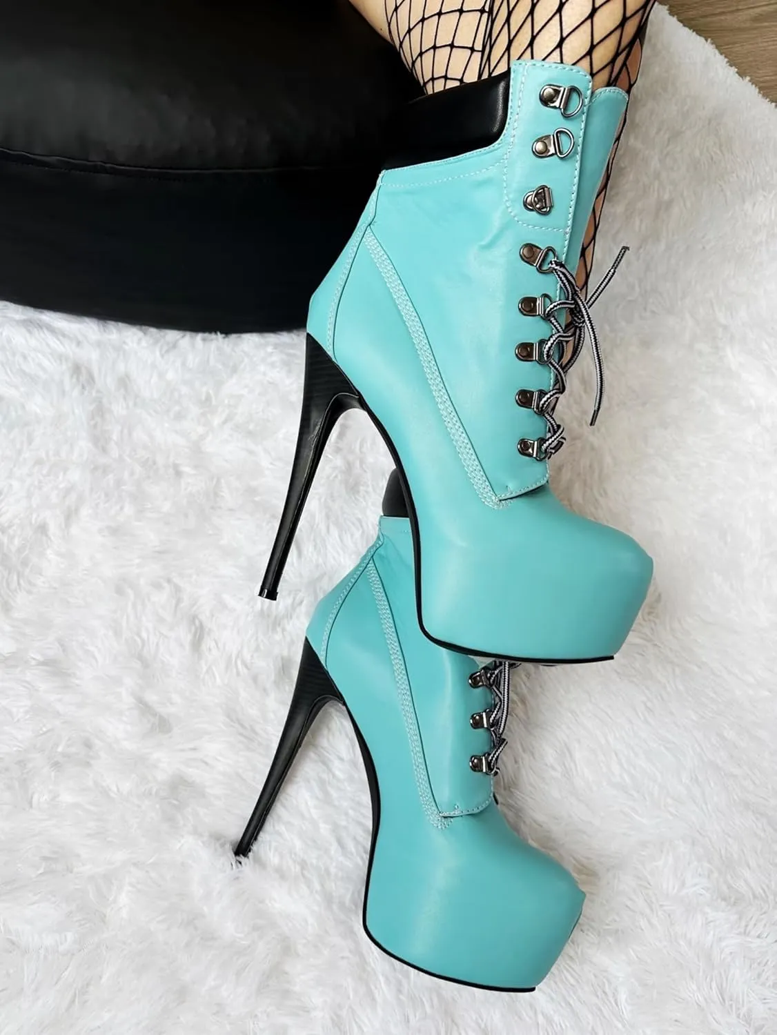 Frankie Hsu Stiletto Platform High Heeled Ankle Work Boots, Sexy Yellow Khaki Style Bootie, Big Size Fashion Designer Tooling Shoes For Women Men