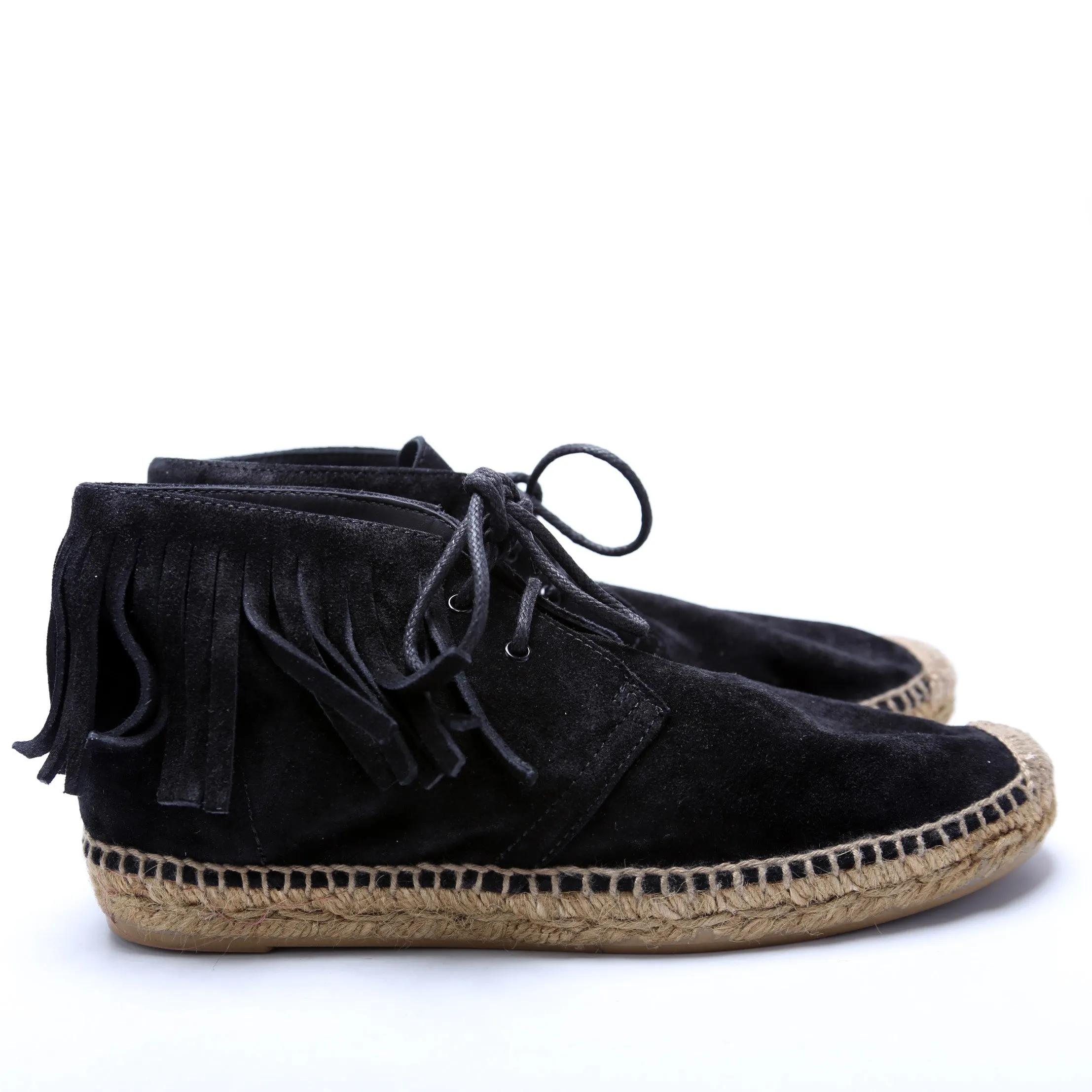 Fringe Espadrilles Suede Size 38