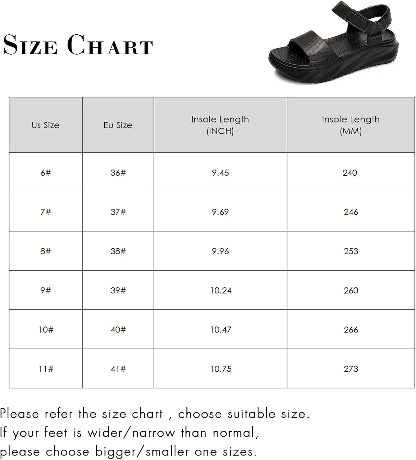 FUNKYMONKEY Women's Platform Plastic Sandals Ultra Light EVA Thick Sole Open Toe Waterproof Shoes