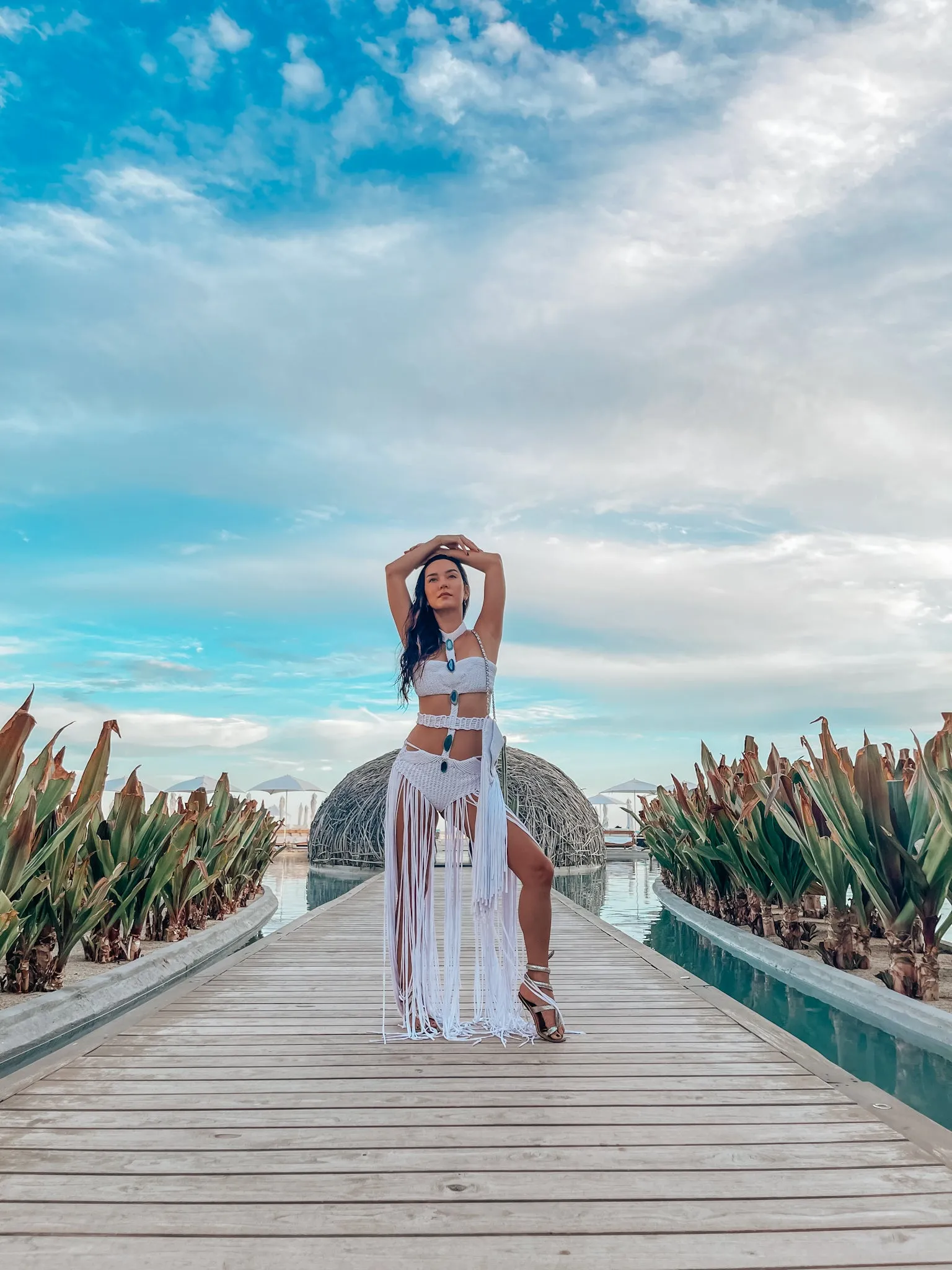 Gaia Neytiri Bodysuit  Handmade with Chakra Crystals Exclusive Dani Watanabe X Be Flow