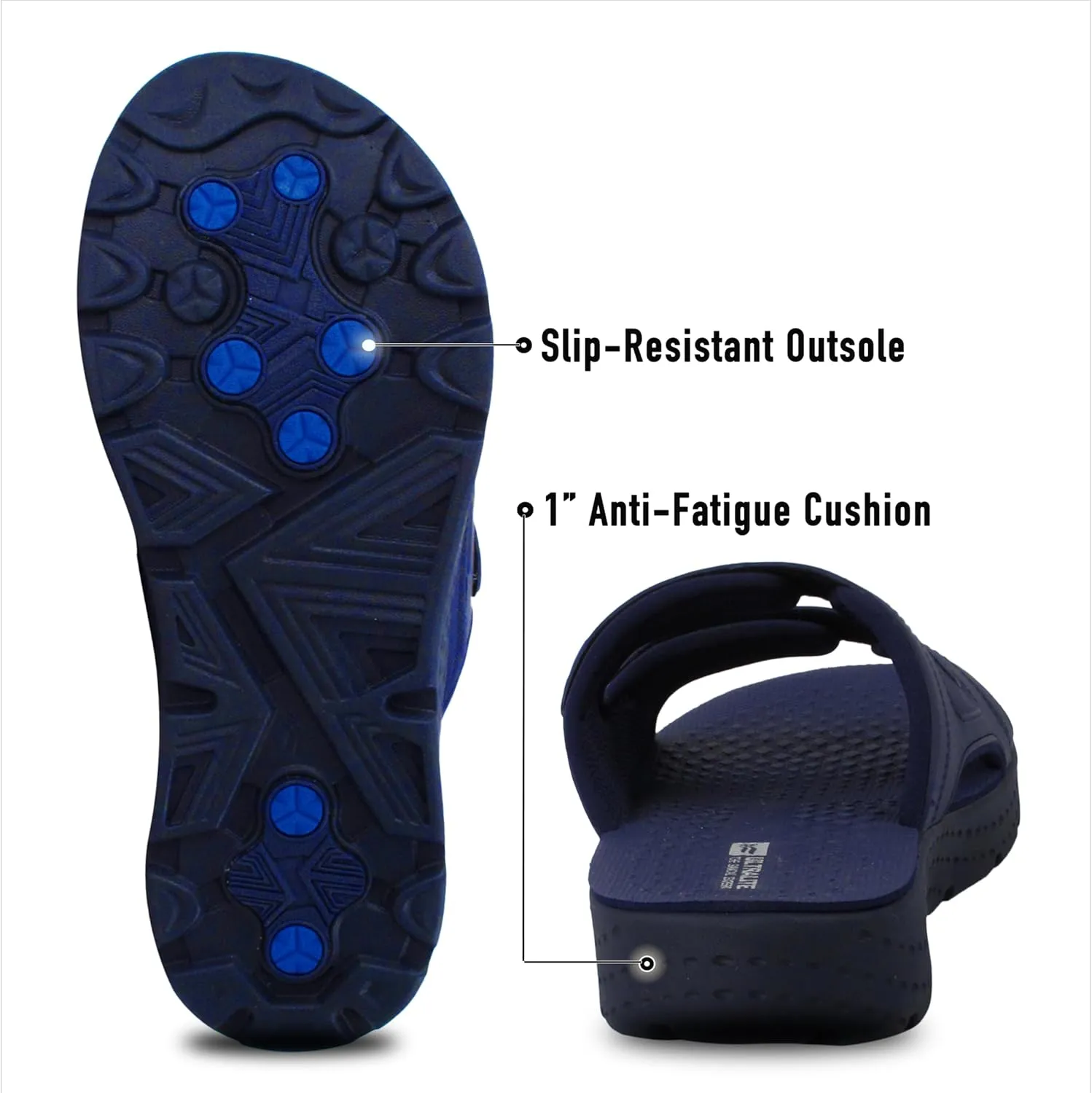 Gold Pigeon Shoes EVA Anti-Fatigue Ultra-Cushion Unisex Slide Sandals Adjustable Straps