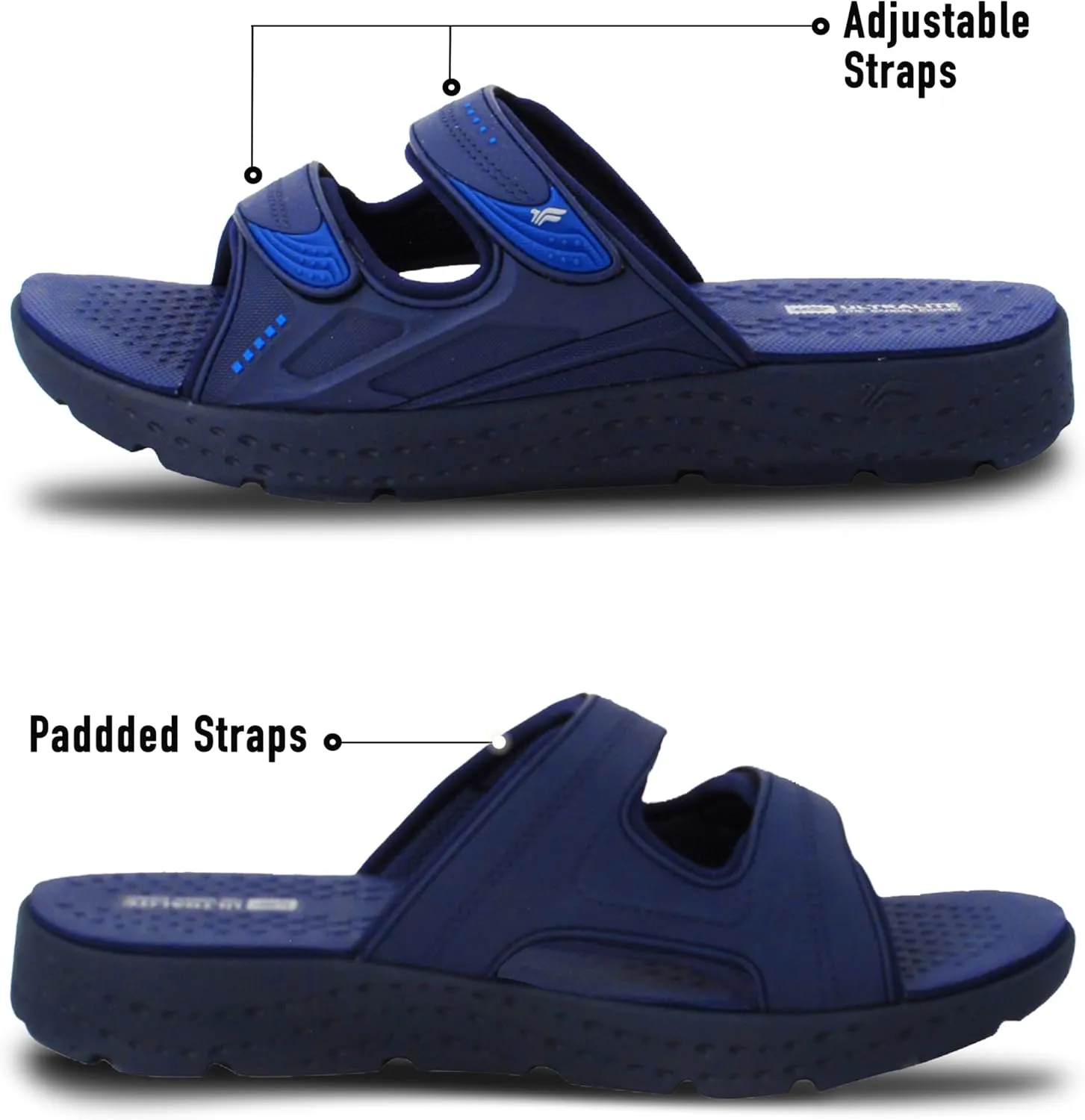 Gold Pigeon Shoes EVA Anti-Fatigue Ultra-Cushion Unisex Slide Sandals Adjustable Straps