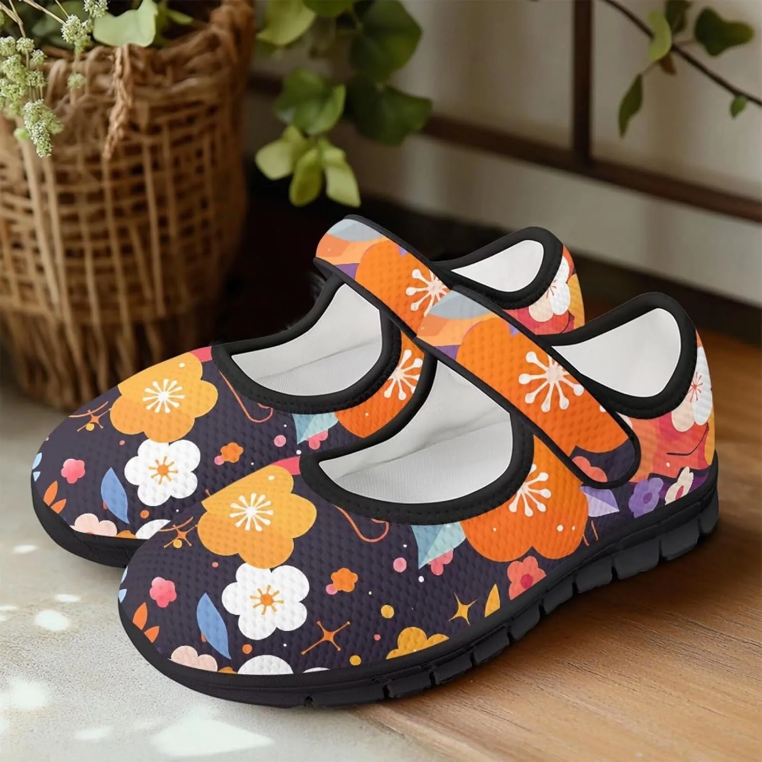 GOSTONG Qoiuvncy Women's Walking Shoes Breathable Mesh Casual Sneakers Non Slip Lightweight Comfort Flats Working Nurse Shoes Size 5.5-10
