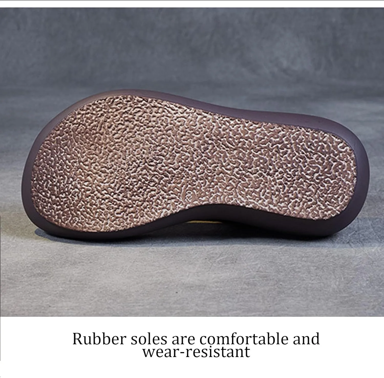 Handmade Genuine Leather Thick-Soled Wedge Sandals, Fashionable Retro Style Non-Slip Thick Heel Round Open Toe Sandals with Adjustable Hook and Loop, Suitable for Daily Wear