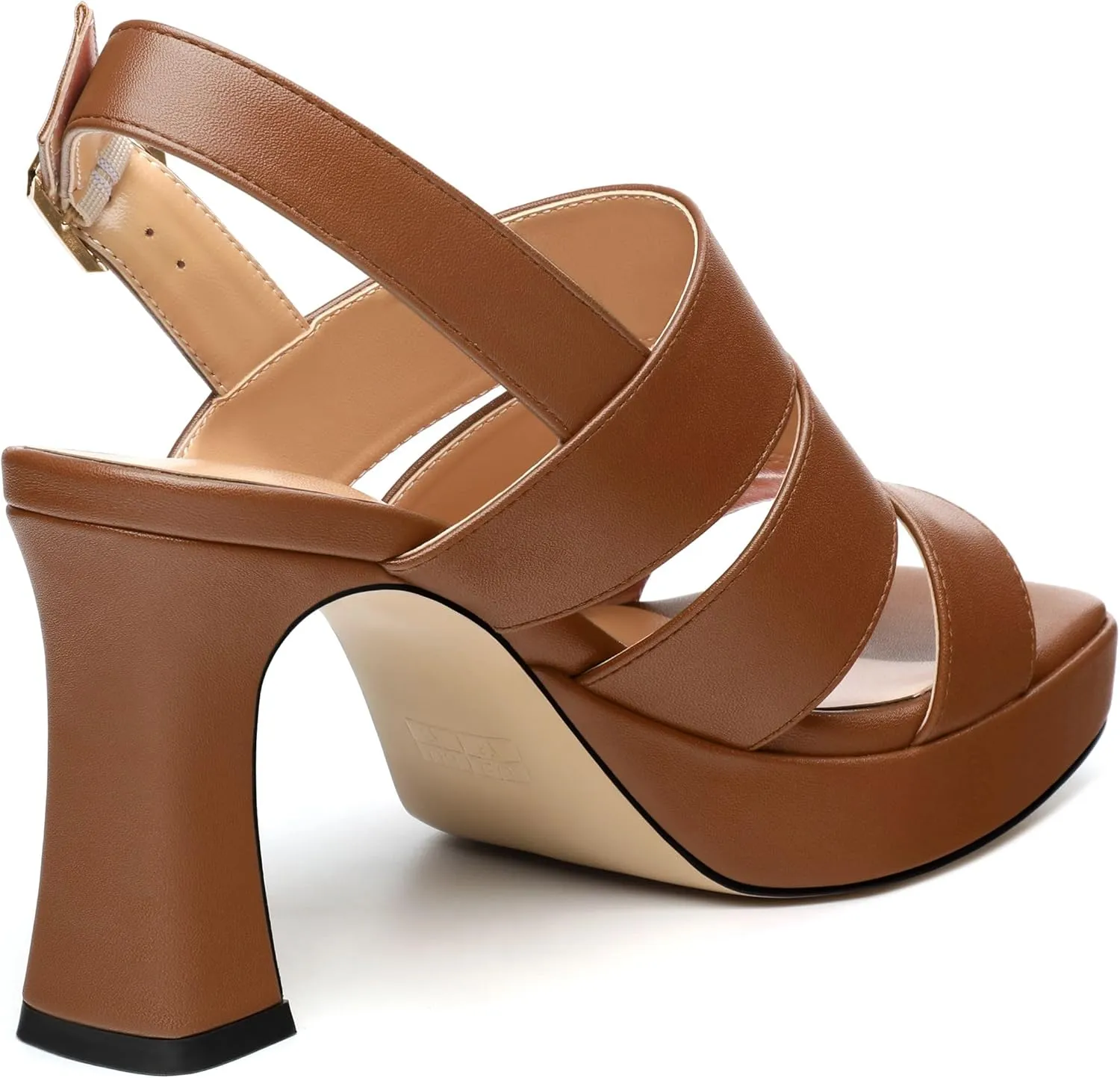 Heels for Women Block Chunky Platform High Heels Open Toe Square Strappy Heel Sandals Wedding Prom Party Fashion Slingback Dress Pump Sandals