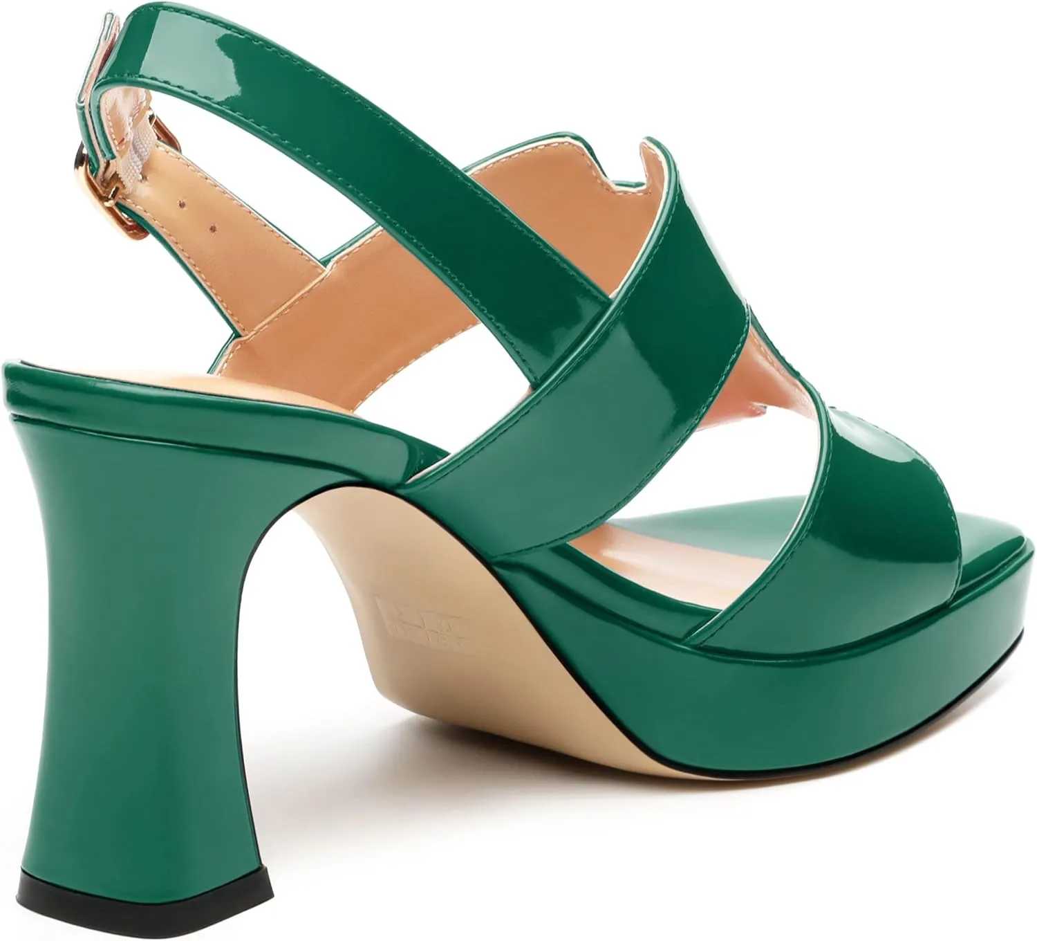 Heels for Women Platform Chunky Heeled Sandals Square Open Toe Strap Block High Heels Wedding Party Dance Fashion Summer Sandals