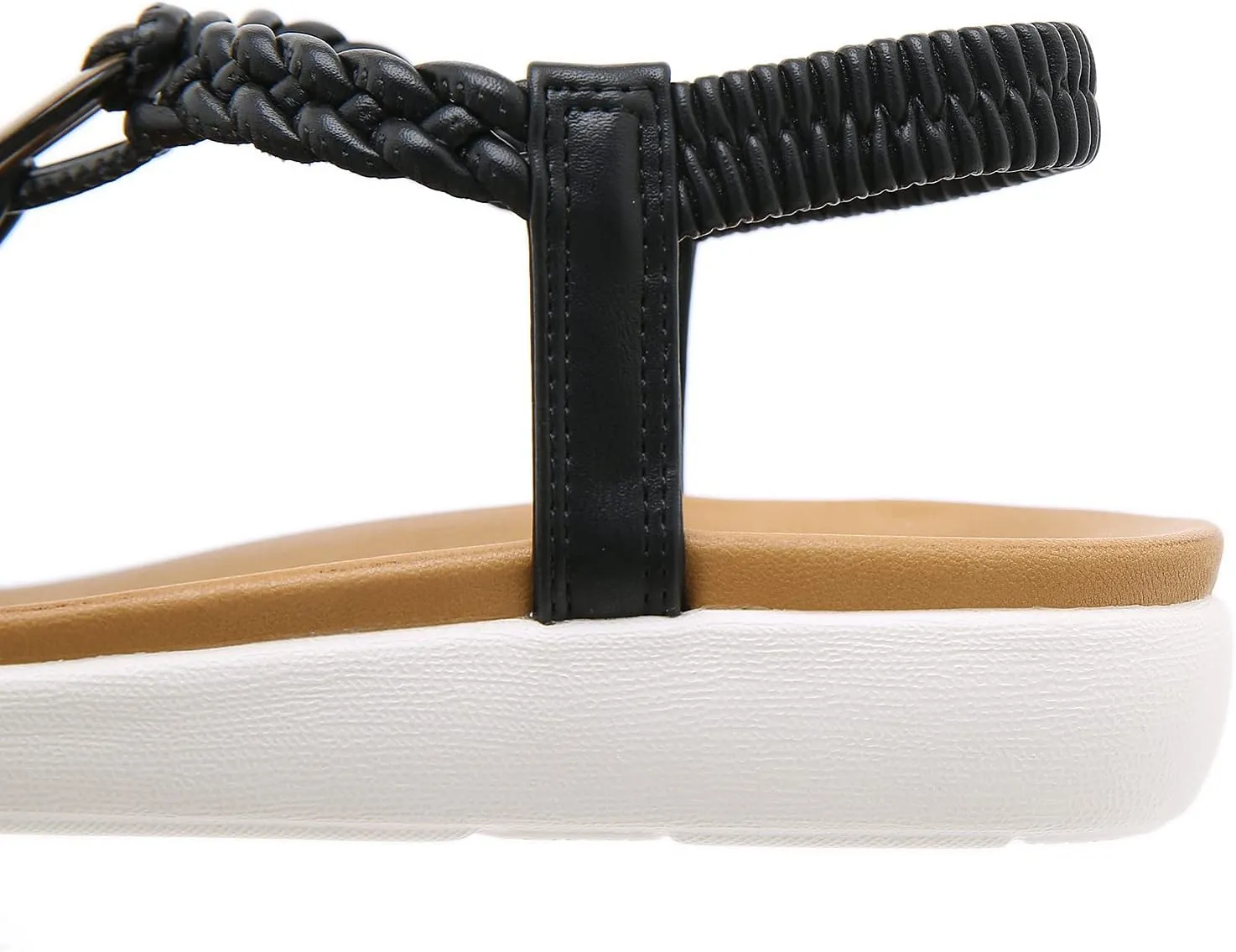 HNGHOU Women's Summer Sandals Shoes Casual Comfort Open Toe Shoes Flat Sandals