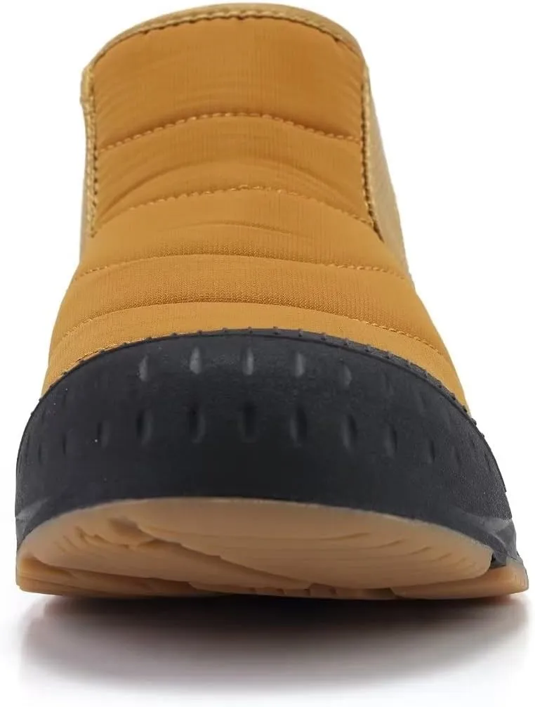 INEELUYI Men Women Winter Boots Outdoor Warm Fur Lined Slip On Sneakers Anti-Slip Waterproof Snow Boots