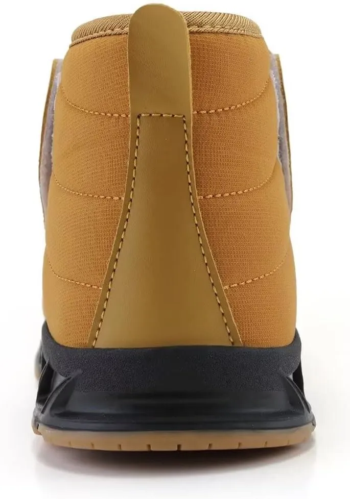 INEELUYI Men Women Winter Boots Outdoor Warm Fur Lined Slip On Sneakers Anti-Slip Waterproof Snow Boots