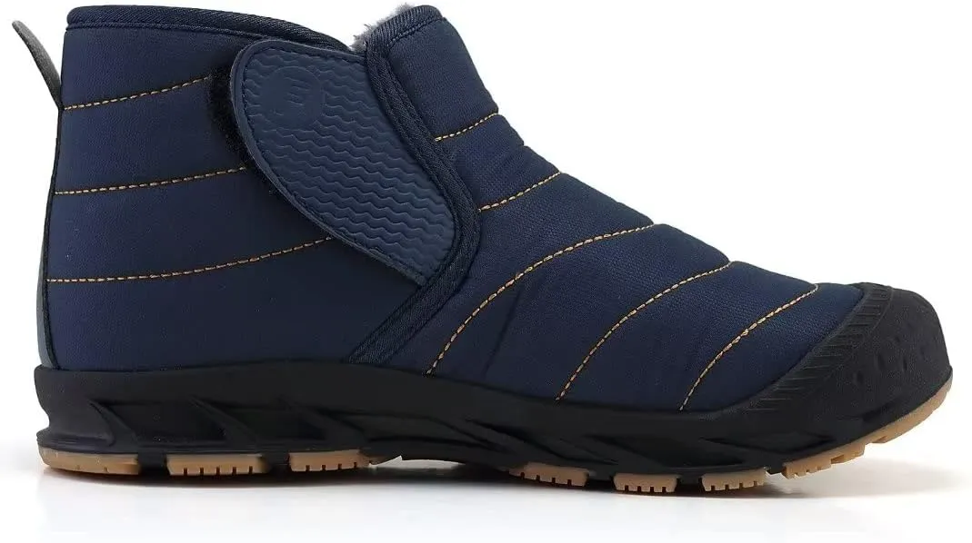INEELUYI Men Women Winter Boots Outdoor Warm Fur Lined Slip On Sneakers Anti-Slip Waterproof Snow Boots