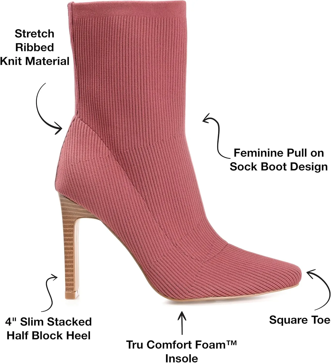 Journee Collection Women's Elissa Ankle Boots and Booties