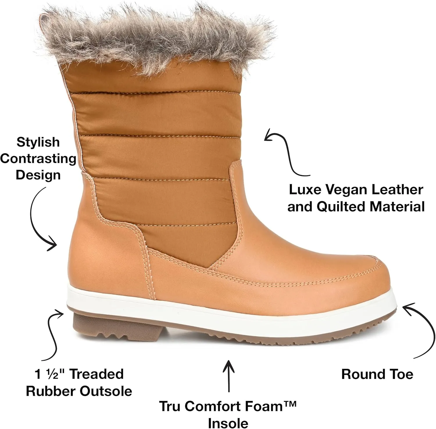 Journee Collection Women's Winter and Snow Boots