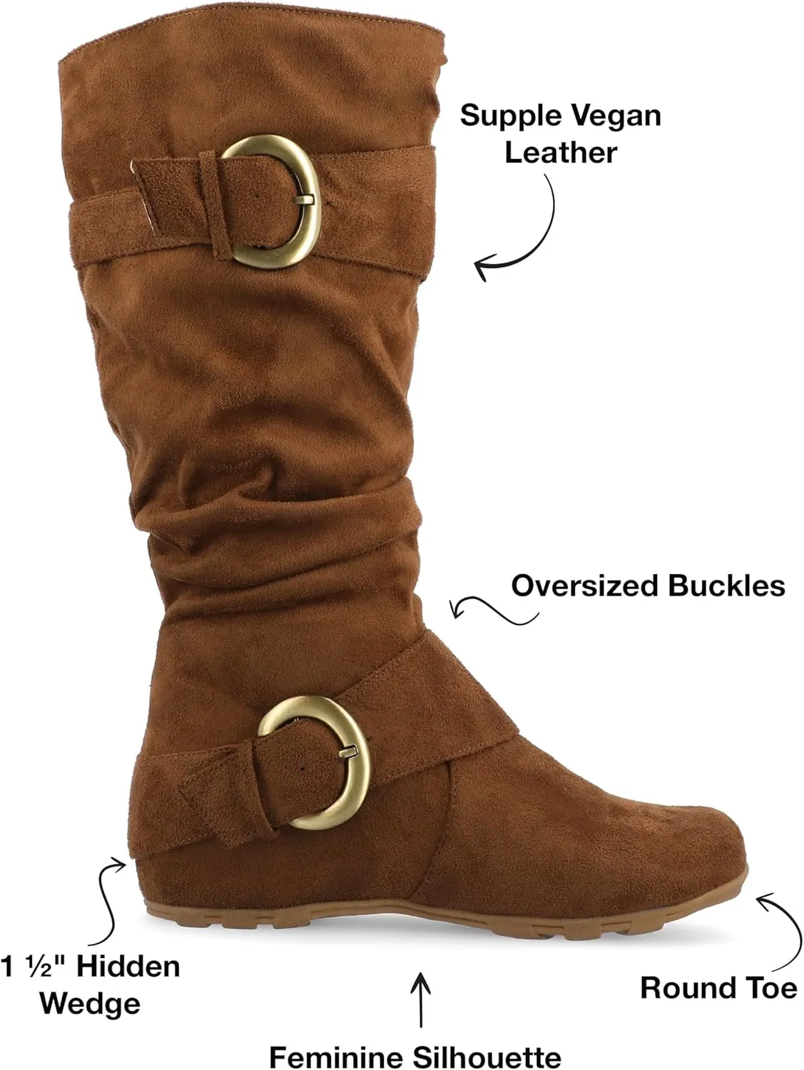 Journee Women's Extra Wide Calf Jester-01 Boots