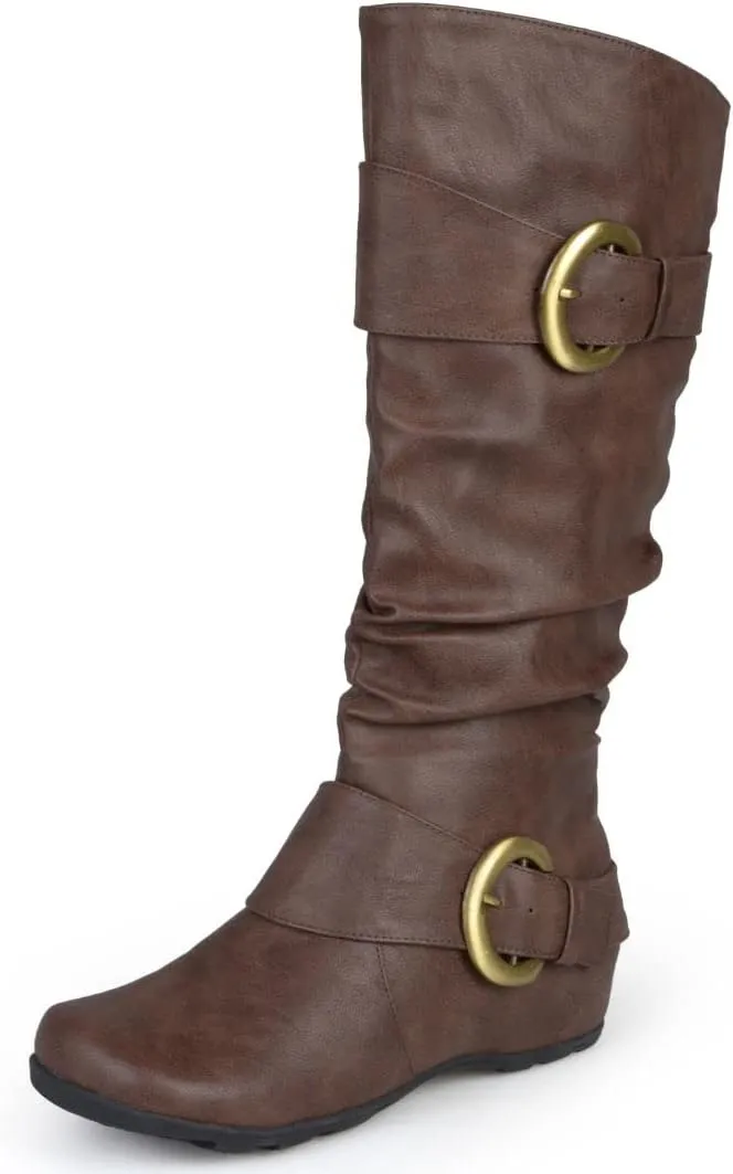 Journee Womens Paris Hidden Wedge Riding Boots