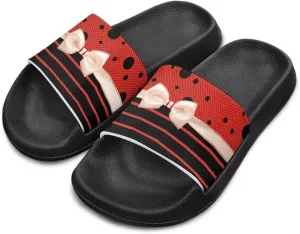 Kid Girls Slides Sandals For Kid Child Slippers Lightweight Non-slip Open Toe Comfy Shower Beach Funny Slide Sandals