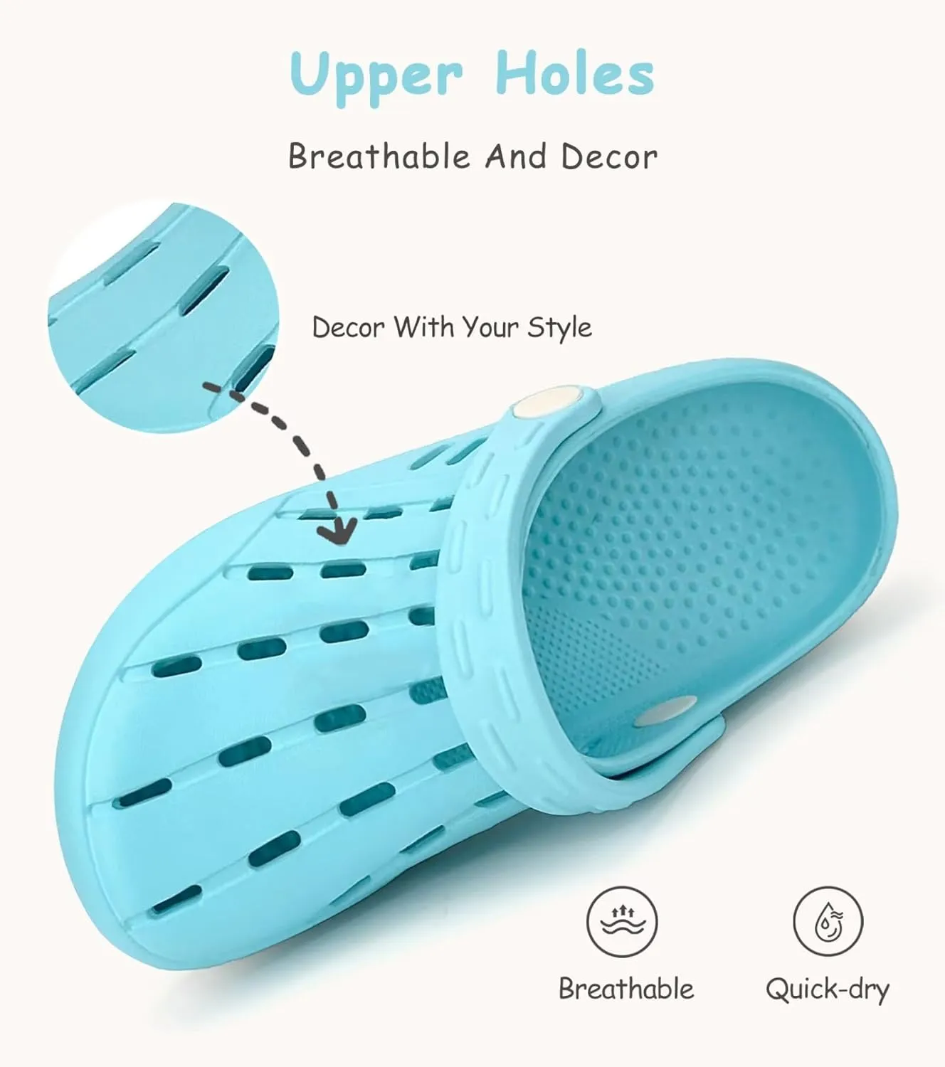 Kids Clogs Girls Boys Garden Clogs Slip on Water Shoes Beach Pool Sandals House Slipper(Toddler/Little Kids/Big Kids)