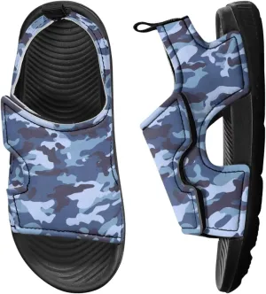 Kids Sandals Boys Girls Summer Outdoor Non-slip Athletic Sandals Adjustable Sport Sandal Lightweight Beach Gifts for Toddler/Little/Big Kid