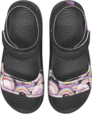 Kids Sandals Cartoon Car Print Athletic Sandals for Boys US 5 Causal Summer Sport Shoes with Adjustable Strap for Hiking Walking Beach Pool