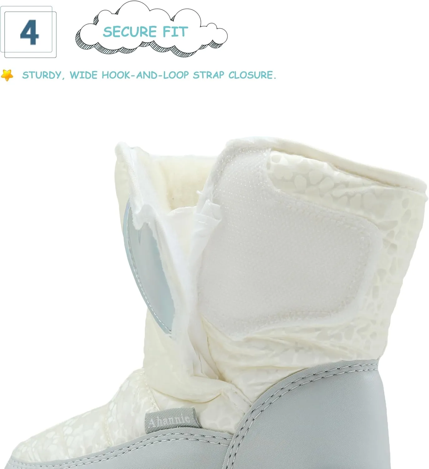 Kids Winter Snow Boots Toddler Boys Warm Outdoor Shoes Anti-Slip Easy On/Off (Toddler/Little Kid)