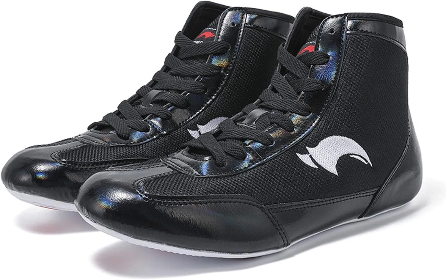Kids Wrestling Shoes Boys Girls Boxing Shoes High Top Wrestling Training Shoes Boots Competition Fitness Sneakers
