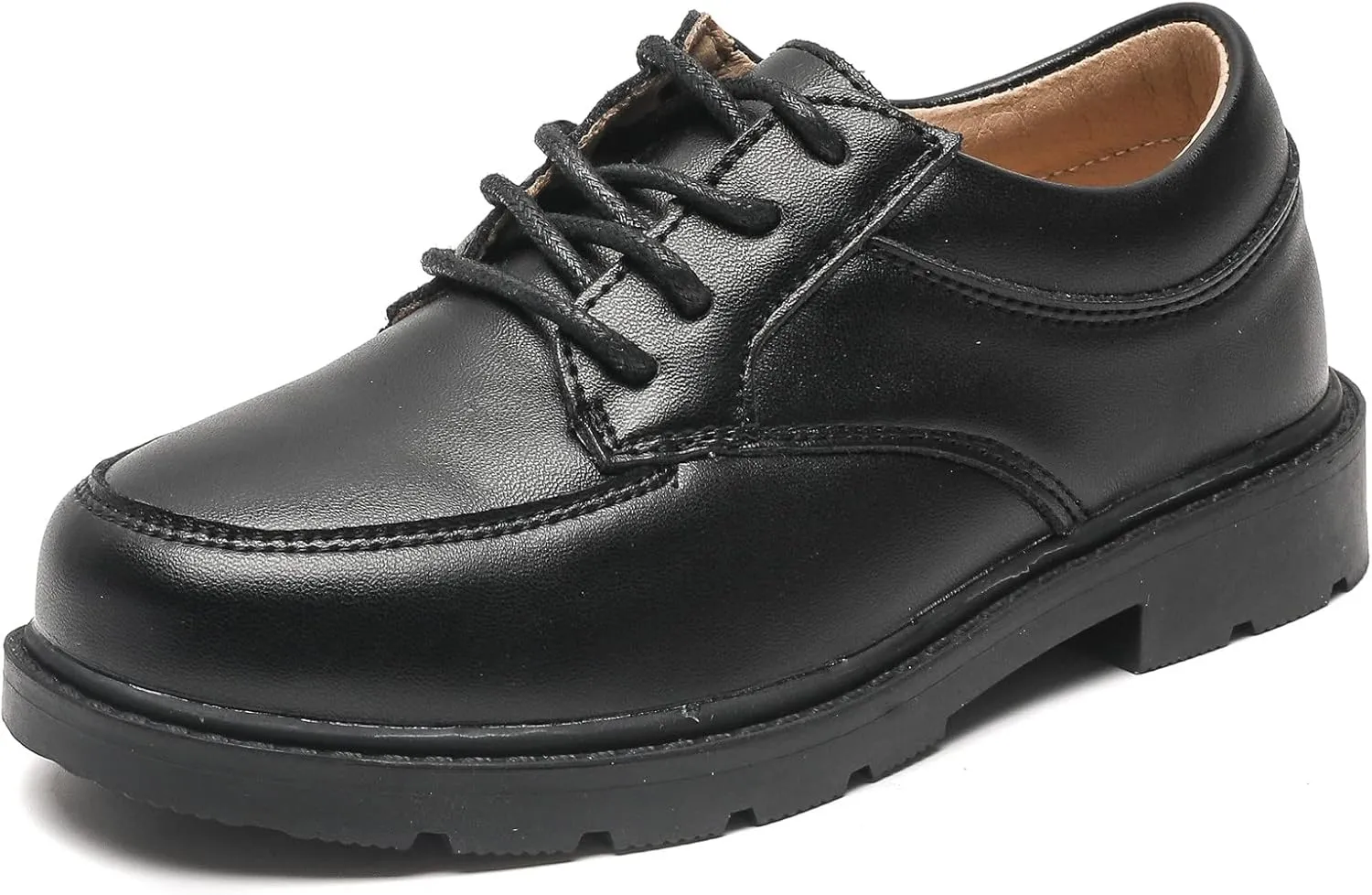 kkdom Boys Girls Classic Lace-Up Comfort Oxfords School Uniform Dress Shoes Loafer Flats (Toddler/Little Kid)