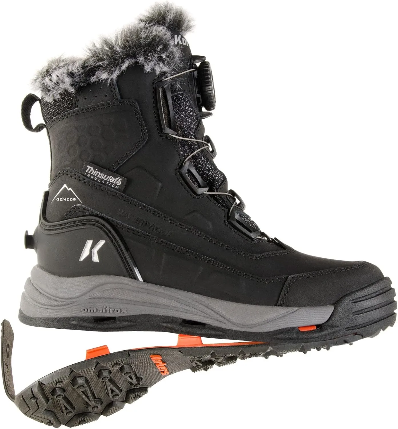 Korkers Women's Snowmageddon with SnowTrac Soles Boots