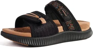 KuaiLu Womens Fashion Orthotic Slides Ladies Athletic Thick Cushion Recovery Sandals Adjustable Strap Slip On Walking Sandles With Comfortable Plantar Fasciitis Arch Support