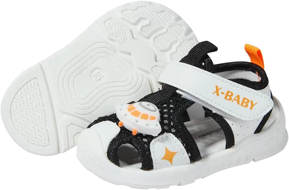Kuner Baby Sandals Non-Slip Soft Sole Toddler Water Shoes Breathable Mesh Boys and Girls Toddler Sandals Lightweight Baby First Walking Shoes