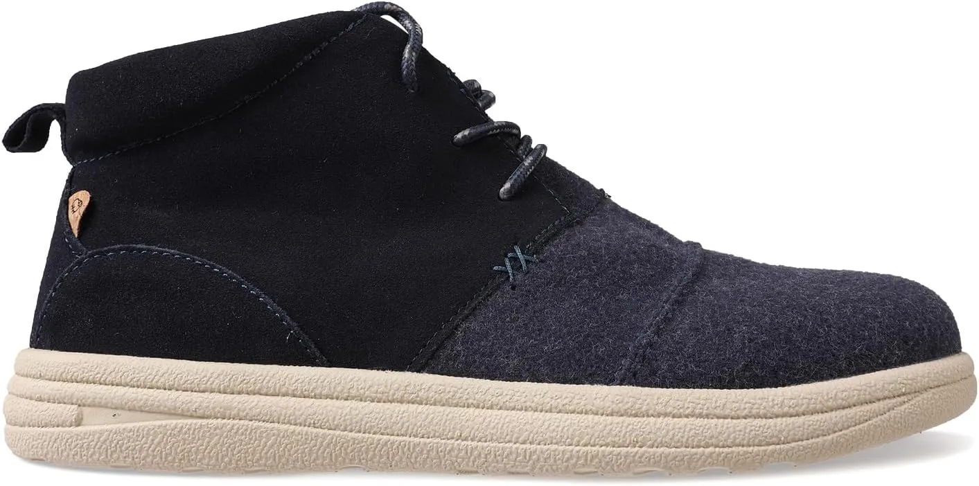 Lamo Men's Koen Shoes for Men – 100% Suede Lightweight Sneakers with Faux Boiled Wool & Premium Suede Upper, Cushioned Multi-Spandex Footbed, LITE EVA Outsole