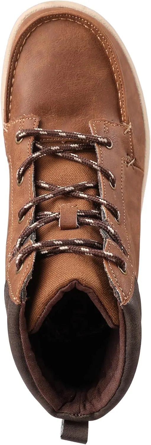 Lamo Men's Lennon Men’s Shoes - Premium PU and Canvas Upper, Luxurious Canvas Lining, Thick Cushioned Multi-Spandex Footbed, LITE EVA Outsole - Comfortable and Stylish