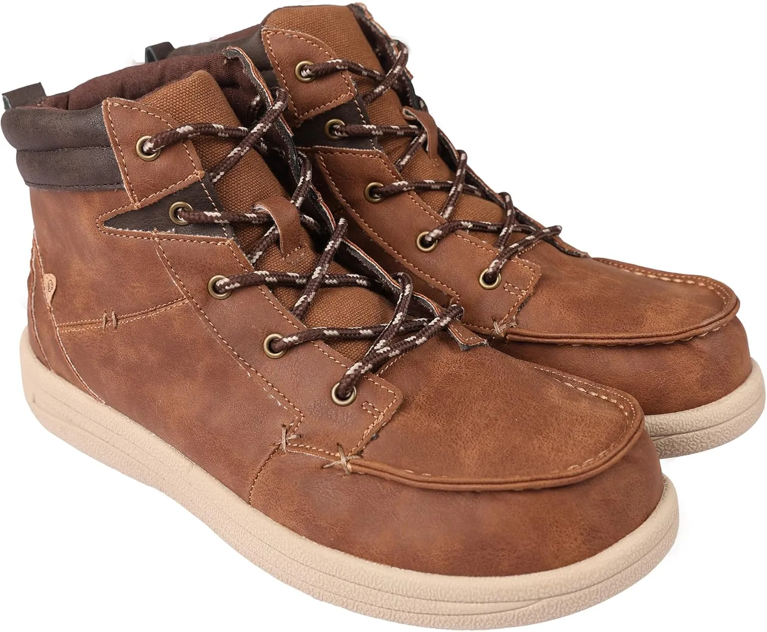 Lamo Men's Lennon Men’s Shoes - Premium PU and Canvas Upper, Luxurious Canvas Lining, Thick Cushioned Multi-Spandex Footbed, LITE EVA Outsole - Comfortable and Stylish