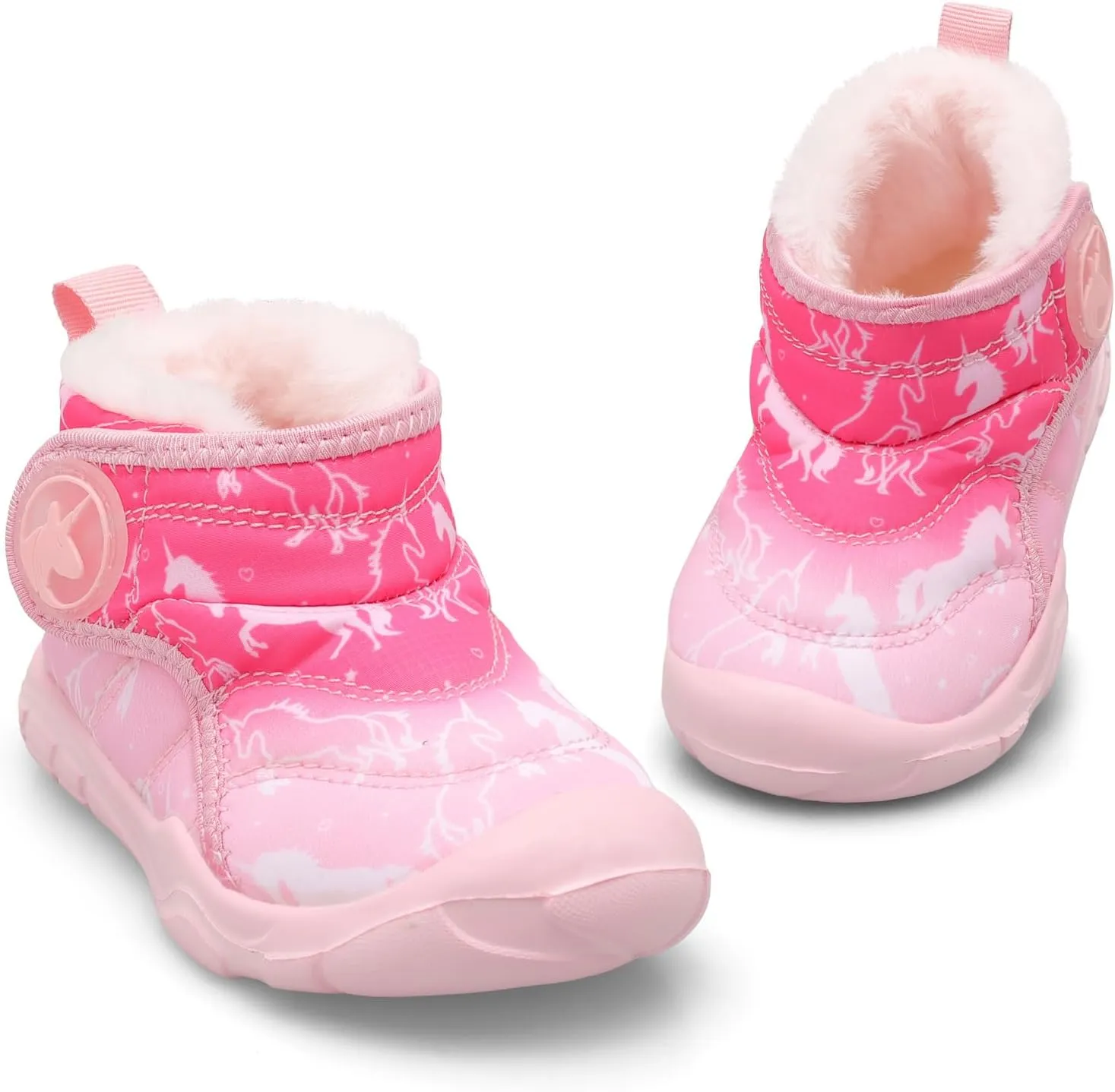 LeIsfIt Toddler Boots Girls Boys Winter Boots Cozy Fleece Snow Boots Indoor Outdoor Warm Shoes