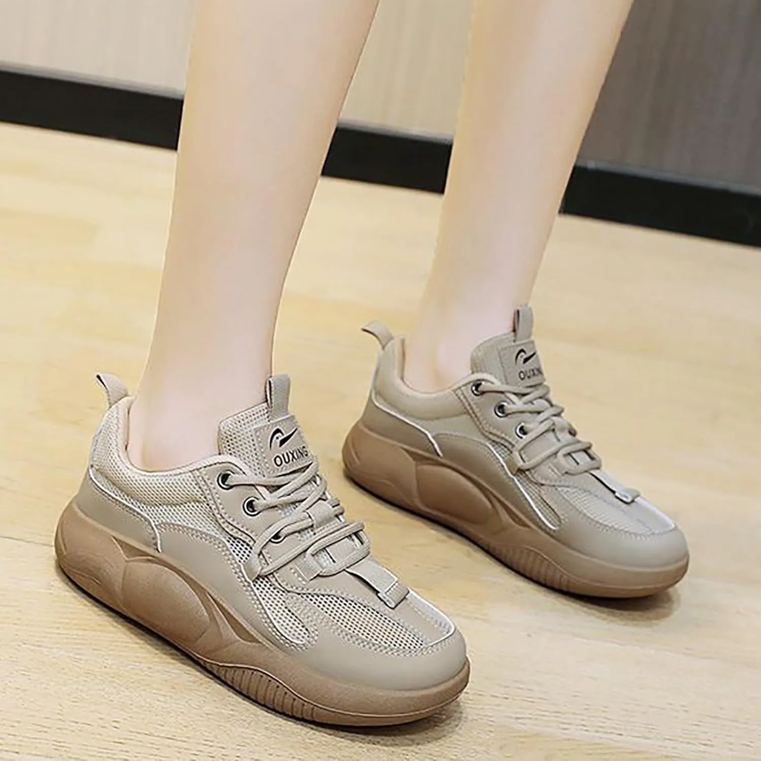 Leisure Sport Shoes Running Shoes Breathable Fashion for Student and Teenagers Closed Toe Shoes for Women Casual