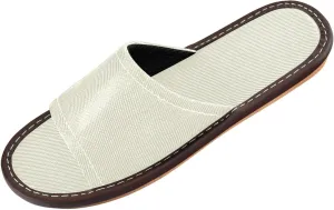 Light Yellow Men Women's Bedroom Slippers Summer Anti-slip Sandals for Indoor Hotel Bedroom