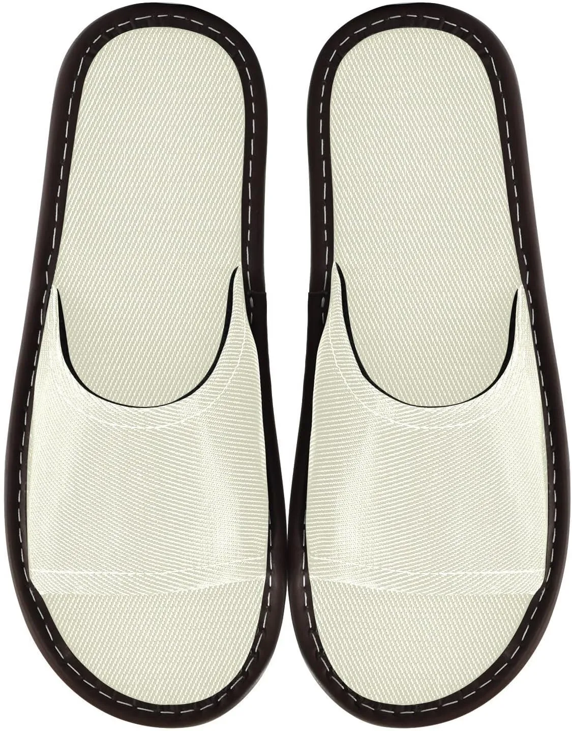 Light Yellow Men Women's Bedroom Slippers Summer Anti-slip Sandals for Indoor Hotel Bedroom