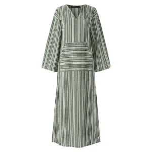 Linen Kaftan Dress | Maxi Length | Boho & Breezy