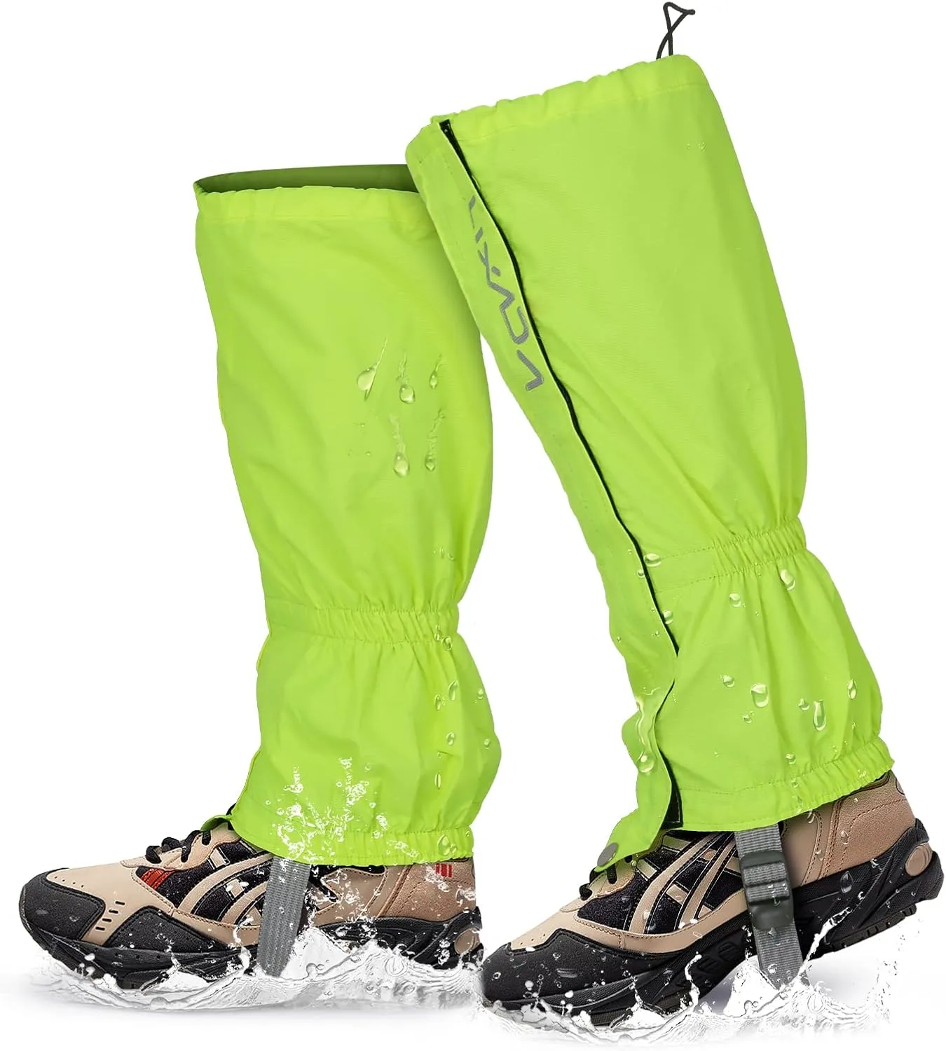 Lixada Leg Gaiters, Boot Gaiters Waterproof Leg Gaiters Snow Boot Gaiters for Hiking Walking Hunting Climbing Snowshoeing