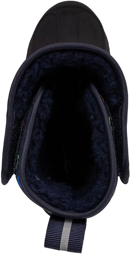 LONDON FOG Dex Boys and Girls Snow Boots - Insulated Waterproof Winter Kids Snow Boots - Size Toddler, Little Kid and Big Kid, Black, Navy and Pink Winter Boots for Boys and Girls